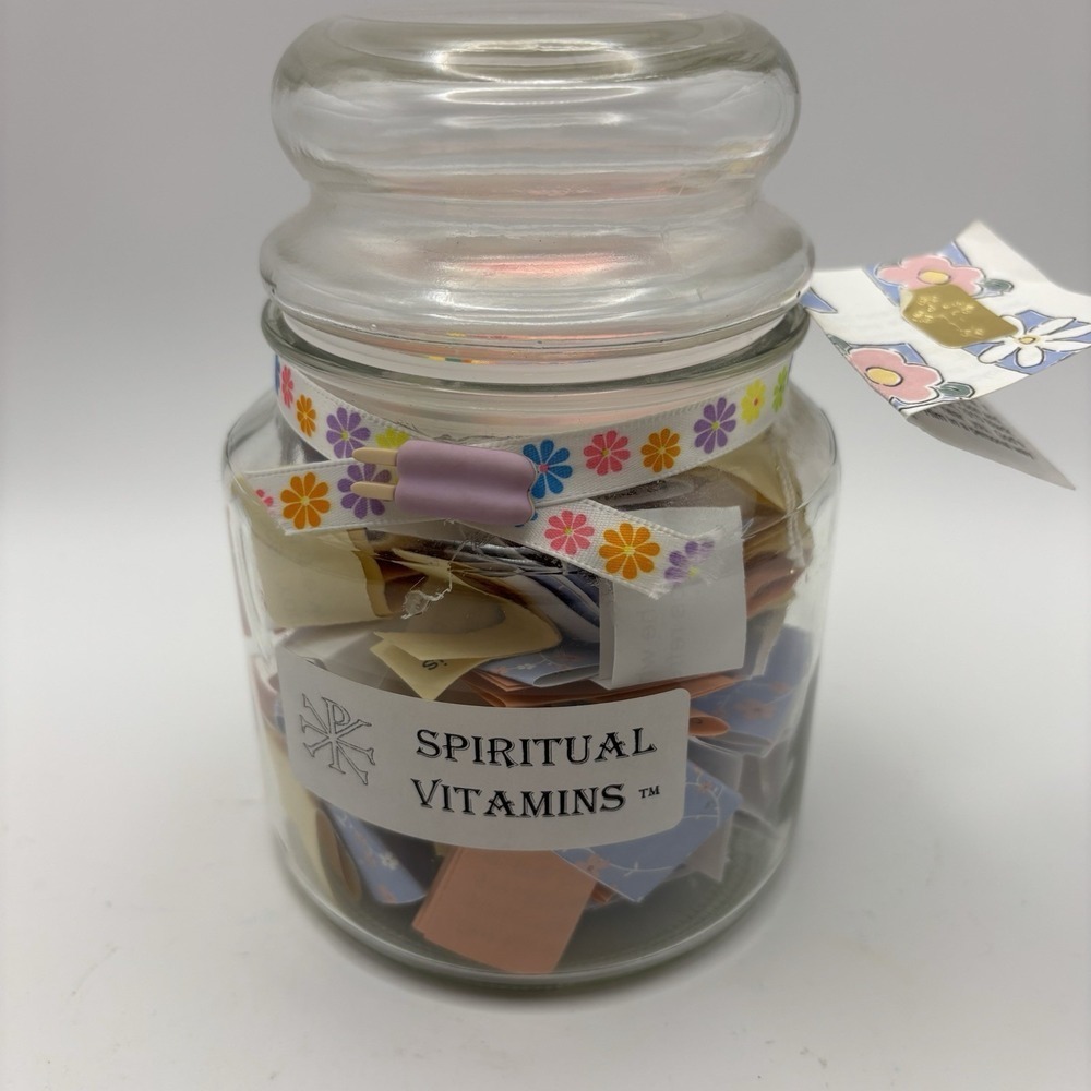Bible Blessing Jar Encouragement Spiritual Vitamins Daily Notes In Apothecary